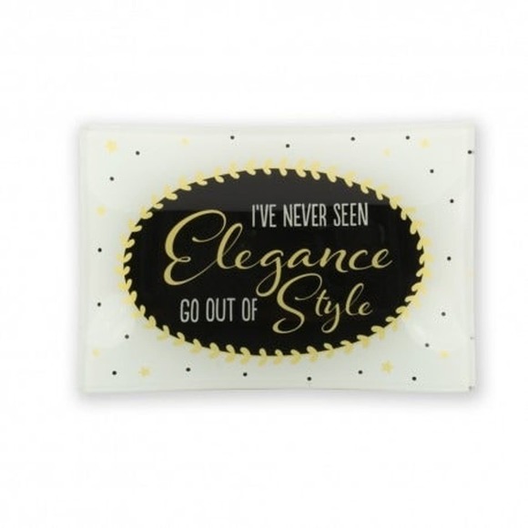 I've Never Seen Elegance Go Out of Style Trinket Tray - Picture 1 of 1